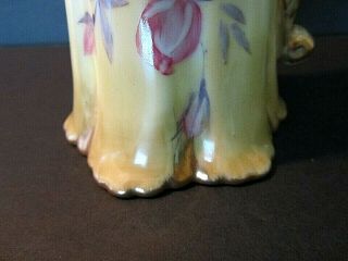 ANTIQUE NIPPON GOLD ENCRUSTED HAND PAINTED ROSES PORCELAIN PITCHER /EWER 4