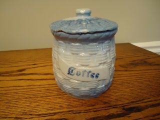 Antique Stoneware Coffee Canister