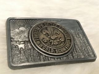 Boy Scouts of America 75th Anniversary World Scouting Belt Buckle 5