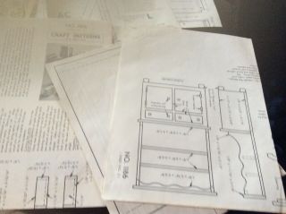 Vintage SWISS CHALET Doll House Craft Patterns Packet 5