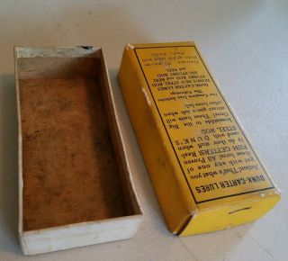 Vintage 1920 ' s - 30 ' s Fishing Lure Box Empty Box Dunk - Carter 5