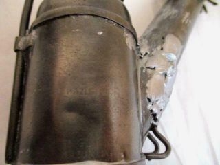 Antique Coal Miners Teapot Wick Oil Lamp/Lantern - C George - Hazelton PA - Crown 6