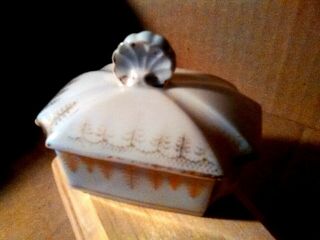 Extra Fine Cond.  Antique Porcelain Ceramic Trinket Box,  Early Ak Limoges France