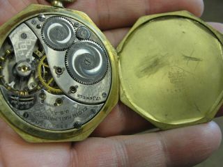 Antique ELGIN Pocket Watch 17 Jewels 10k Gold Filled Ornate 5