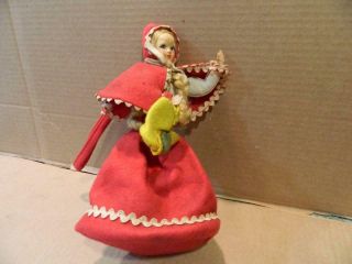 4 Little Red Riding Hood Figurines 1 is a Purse Vintage 5