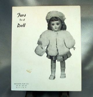 " Furs For A Doll " Boxed Set 1950 
