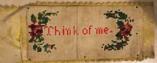 Antique Cross Stitch Book Marker Found In Old Bible