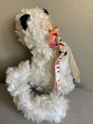 Plush Stinky Skunk Rubber Face Stuffed Rushton Toy Doll Vintage White Valentines 5