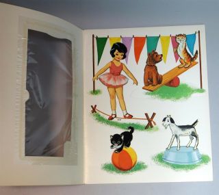 Un - Cut Paper Doll Book Template Circus Stars - 7 Little Performers c1930 2