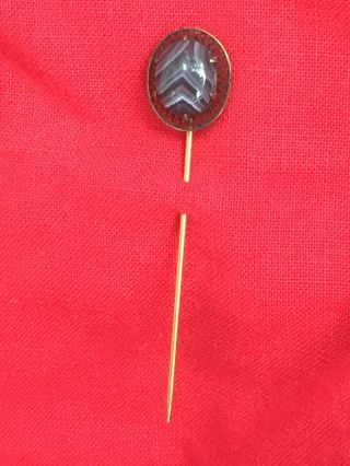 Vintage Antique Agate Stick Pin