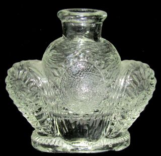 Vintage/antique Glass Crown Shaped Perfume Bottle - Unidentified