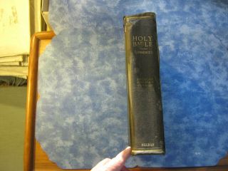 Antique The Holy Bible Standard Edition 1901 Hc Wide Margins Nelson 1929