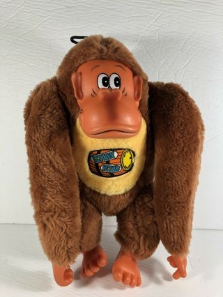 Vintage 1992 Nintendo Donkey Kong Plush Toy Etone Stuffed Gorilla Video Games
