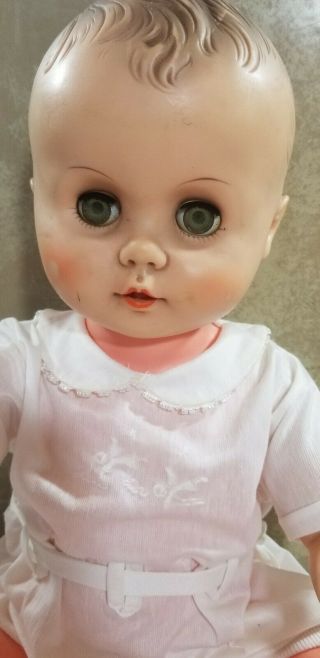 Vintage 40s 50s Large Vinyl Baby Boy Baby Doll Unmarked