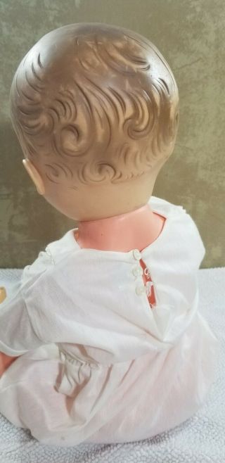 Vintage 40s 50s Large Vinyl Baby boy BABY DOLL UNMARKED 5