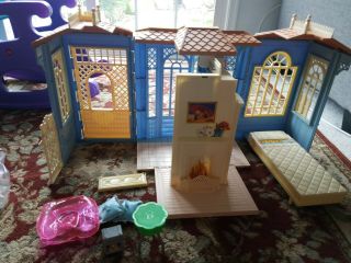Vintage Barbie Doll House Apartment Folding Spinning