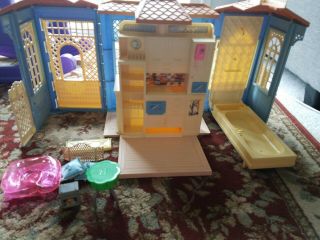 Vintage BARBIE Doll House Apartment Folding Spinning 2