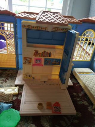 Vintage BARBIE Doll House Apartment Folding Spinning 5