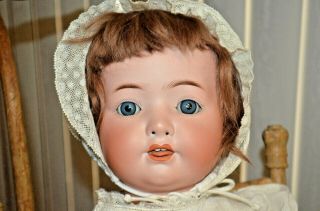 Antique Heubach Koppelsdorf 20 " Bisque Head Doll Composition Body