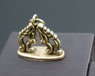 Victorian/antique Gold Filled Pocket Watch Fob/pendant/charm Bracelet