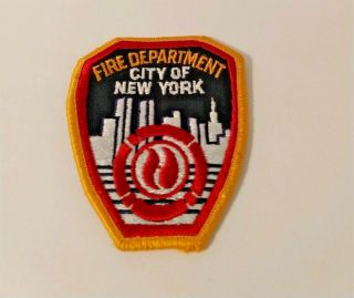 Vintage Nyfd Patch York Fire Department Shoulder Patch Twin Towers Pre 911