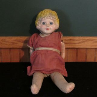 Vintage Famous Artist Synd " Little Orphan Annie Composition Doll