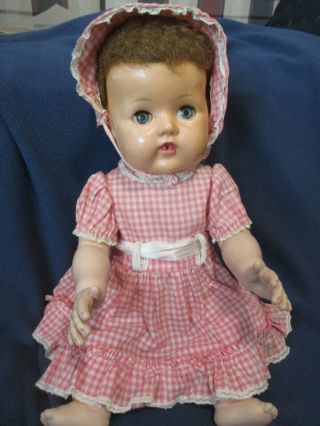 Vintage American Character Tiny Tears Doll 18 "
