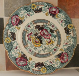 Antique Wood & Son Porcelain Verona Pattern Large Plate // Platter 1892 - 1907
