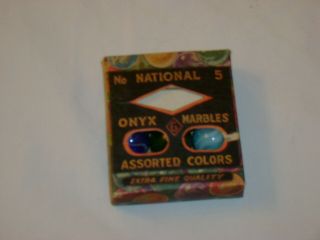 1920 Antique M Gropper & Sons National No 5 Slag Onyx Marbles Nr.  99 Cents