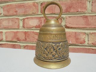Old Antique Bronze Vocem Meam Audit Bell 6 5/8 "