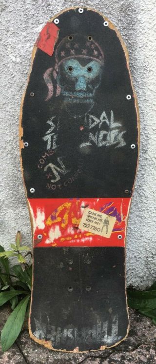 Vintage 1986 Alva Eddie Reategui Skateboard Deck Santa Cruz Suicidal Powell 2
