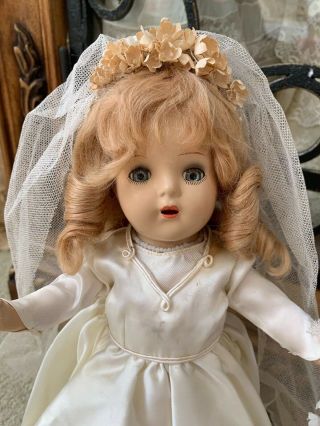 Vintage Hard Plastic Mystery Madame Alexander Horsman Arranbee Ideal Bride Doll