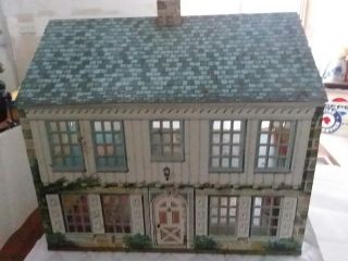 Vintage 1950’s Tin Lithographed Dollhouse House 2
