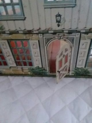 Vintage 1950’s Tin Lithographed Dollhouse House 3