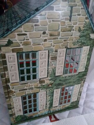 Vintage 1950’s Tin Lithographed Dollhouse House 4