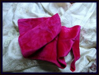 Gorgeous Heavenly Soft Antique Silk Velvet Trim Pc Exquisite Fuchsia Pink