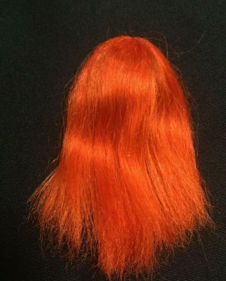 Vintage Mattel Barbie Doll Color Magic Wig Long Flame Red  3 Day