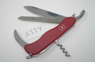 Red Victorinox Hunter 111mm Swiss Army Pocket Knife Folding Multi - Tool