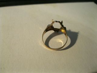 Antique Ostby Barton OB 10k Gold Ring Setting 4