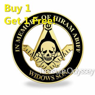 Freemasonry Entered Apprentice Auto Car Emblem Badge Masonic Metal Craft Sticker