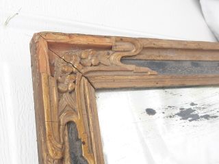 Antique Gold Gilded Georgian Victorian Mantle Mirror 5 - Panel for Repair 4