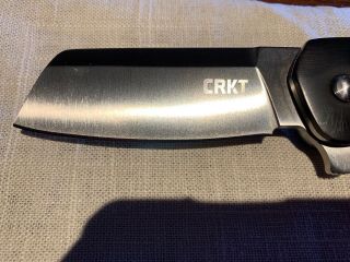 Crkt Philip Booth Ripsnort Liner Lock Flipper Knife Black