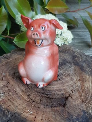 Cute German Antique Pig Ware ? Money Box