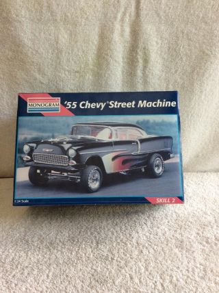 1955 Chevy Street Machine Monogram 1/24 Scale Model Kit