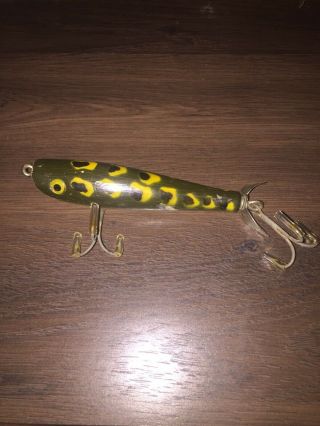 5 Vintage Wood FISHING LURES WOODEN LURE 4