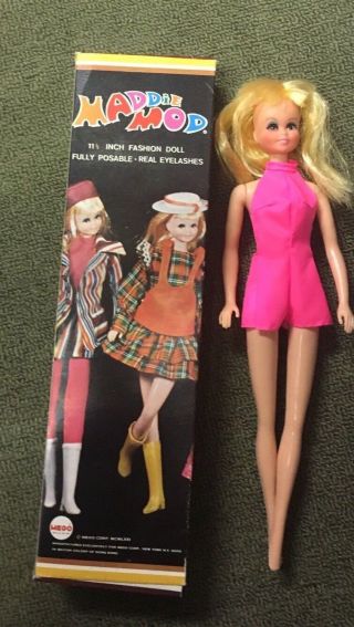 Vintage 1971 MADDIE MOD Fashion Doll In Sun Suit MEGO CORP 3