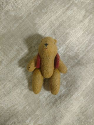 Vintage Miniature Winnie The Pooh Plush Jointed Mohair 3