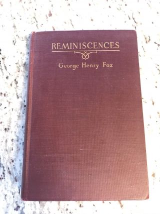 1926 Antique Dermatology Medical Book " Reminiscences " Signed By George Henry Fox