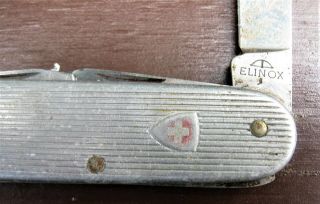 Victorinox VTG.  Brushed Stainless Steel Classic Swiss Army Knife - Early 60 ' s 2