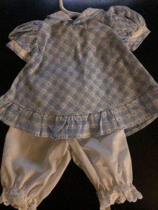 Vintage 60’s Blue Doll Dress With White Knickers 2